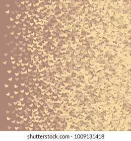 Heart brown vector which consists of isolated elements. Modern style with beautiful elements in heart brown vector. Can be used as print, wallpaper, cards, valentine cards, logo, background and etc.