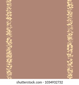 Heart brown vector which consists of isolated elements. Modern style with beautiful elements in heart brown vector. Can be used as print, wallpaper, cards, valentine cards, logo, background and etc.