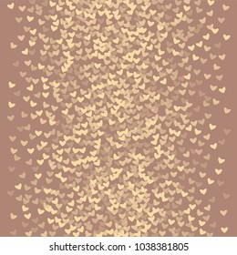 Heart brown vector which consists of isolated elements. Modern style with beautiful elements in heart brown vector. Can be used as print, wallpaper, cards, valentine cards, logo, background and etc.