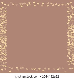 Heart brown vector which consists of isolated elements. Modern style with beautiful elements in heart brown vector. Can be used as print, wallpaper, cards, valentine cards, logo, background and etc.