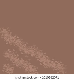 Heart brown which consists of isolated elements. Modern style with beautiful elements in heart brown. Can be used as print, wallpaper, cards, valentine cards, logo, background and etc.