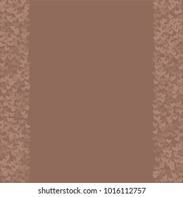 Heart brown which consists of isolated elements. Modern style with beautiful elements in heart brown. Can be used as print, wallpaper, cards, valentine cards, logo, background and etc.