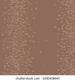 Heart brown which consists of isolated elements. Modern style with beautiful elements in heart brown. Can be used as print, wallpaper, cards, valentine cards, logo, background and etc.