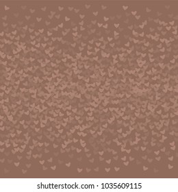 Heart brown which consists of isolated elements. Modern style with beautiful elements in heart brown. Can be used as print, wallpaper, cards, valentine cards, logo, background and etc.