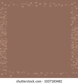 Heart brown which consists of isolated elements. Modern style with beautiful elements in heart brown. Can be used as print, wallpaper, cards, valentine cards, logo, background and etc.