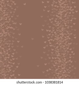Heart brown which consists of isolated elements. Modern style with beautiful elements in heart brown. Can be used as print, wallpaper, cards, valentine cards, logo, background and etc.