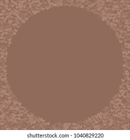 Heart brown which consists of isolated elements. Modern style with beautiful elements in heart brown. Can be used as print, wallpaper, cards, valentine cards, logo, background and etc.