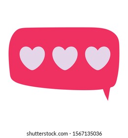 Heart bubble design, Love passion romantic health wedding romance and decoration theme Vector illustration