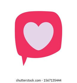 Heart bubble design, Love passion romantic health wedding romance and decoration theme Vector illustration
