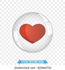 Heart bubble vector illustration eps10