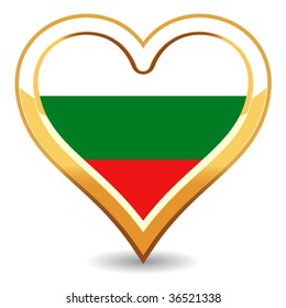 Heart Bulgaria Flag