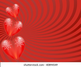 Fondo de ráfaga de corazón