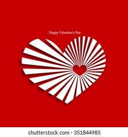 Heart Burst Valentines Day Background