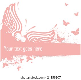 Heart and butterflies