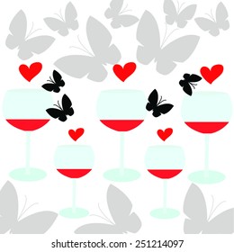 heart and butterfly