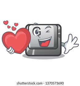 With heart button G in the character shape