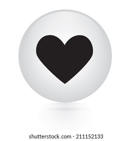 heart button web icon 