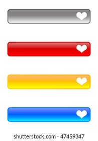 heart buttons