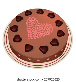 Heart cake