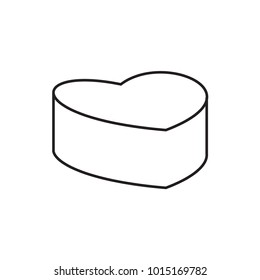 heart cake icon illustration isolated vector sign symbol