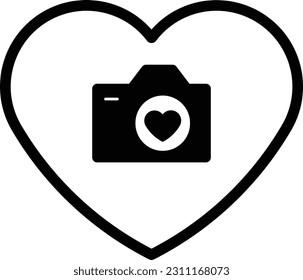 cámara de vídeo de corazón leva de imagen