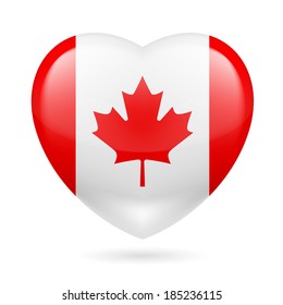 Heart with Canadian flag colors. I love Canada