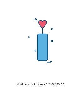 heart candle candle light dinner icon vector design