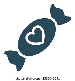 
Heart candy, candy, Isolated Vector Icon which can be easily modified or edited
