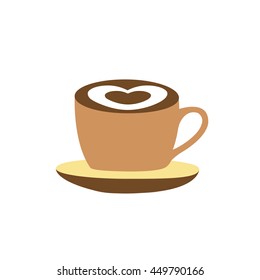 heart cappuccino