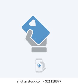 Heart card icon