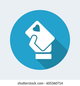 Heart card icon