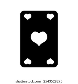 Heart Card Icon Vector Symbol Design Illustration