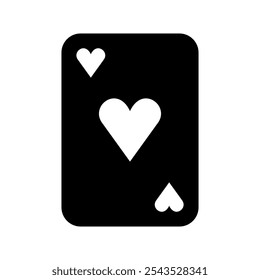 Heart Card Icon Vector Symbol Design Illustration
