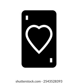 Heart Card Icon Vector Symbol Design Illustration