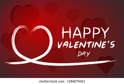Heart, and the card message Valentine's Day.