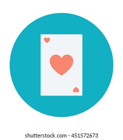 Heart Card Vector Icon