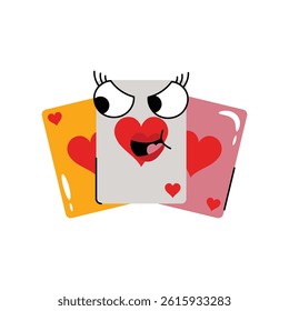 Heart card vector Sticker. Eps 10 file
