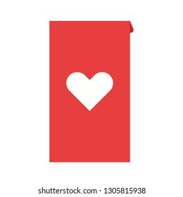 Heart card vector. symbol.