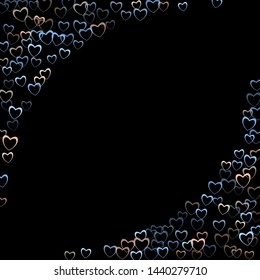 Heart card which consists of isolated elements. Modern style with beautiful elements in heart card. Can be used as print, wallpaper, cards, valentine cards, banner, background and etc.
