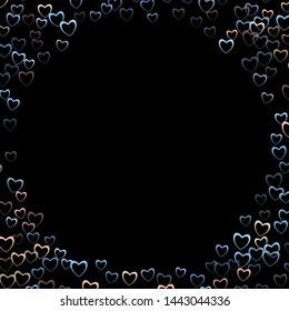 Heart card which consists of isolated elements. Modern style with beautiful elements in heart card. Can be used as print, wallpaper, cards, valentine cards, banner, background and etc.