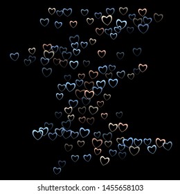 Heart card which consists of isolated elements. Modern style with beautiful elements in heart card. Can be used as print, wallpaper, cards, valentine cards, banner, background and etc.