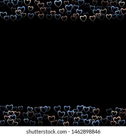 Heart card which consists of isolated elements. Modern style with beautiful elements in heart card. Can be used as print, wallpaper, cards, valentine cards, banner, background and etc.