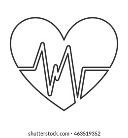 heart cardio isolated icon vector illustration graphic