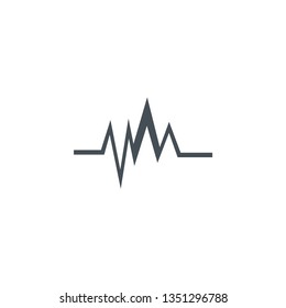 Heart cardiogram icon