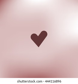 The heart and cardiogram icon