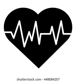 heart with cardiogram icon