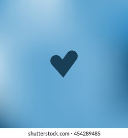 The heart and cardiogram icon