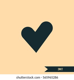 The heart and cardiogram icon