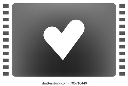 The heart and cardiogram icon