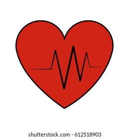 heart cardiogram icon image 